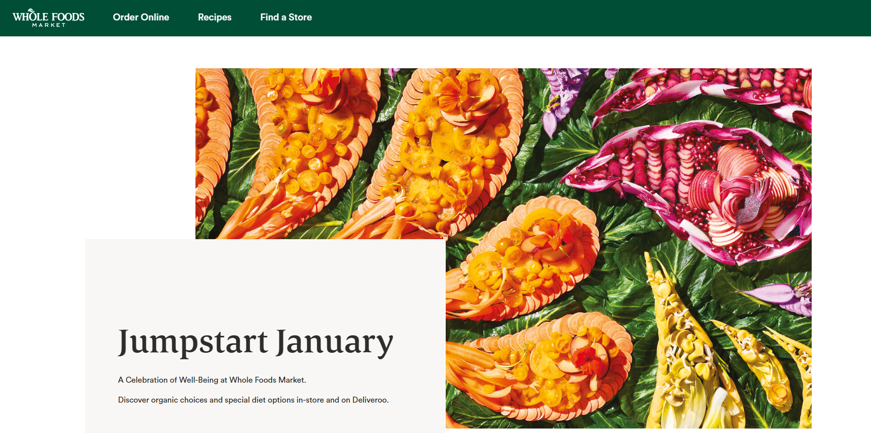 Whole Foods website